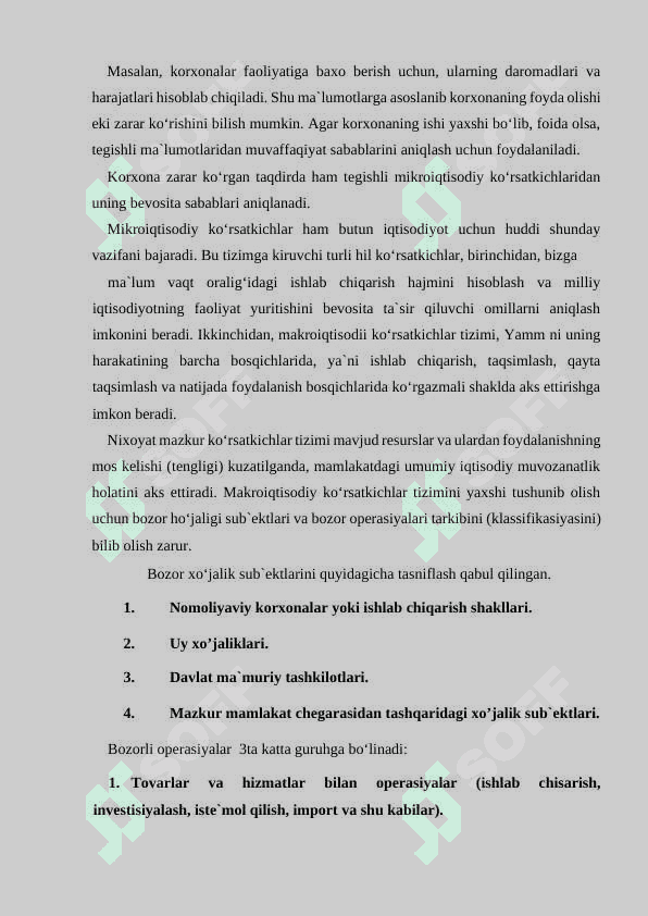 Mustaqillik yillarida o'zbekiston respublikasi rivojlanishining makroiqtisodiy ko'rsatkichlari tahlili 4