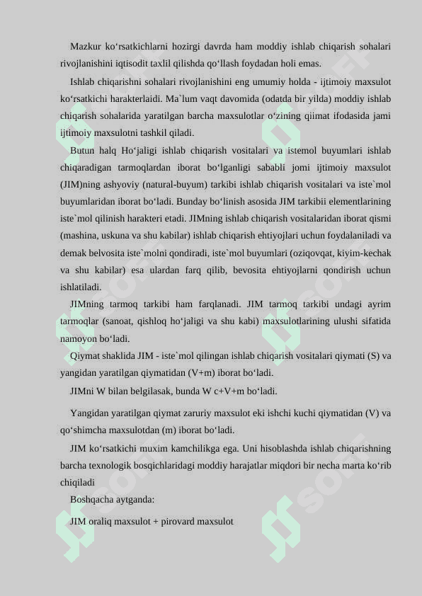 Mustaqillik yillarida o'zbekiston respublikasi rivojlanishining makroiqtisodiy ko'rsatkichlari tahlili 6