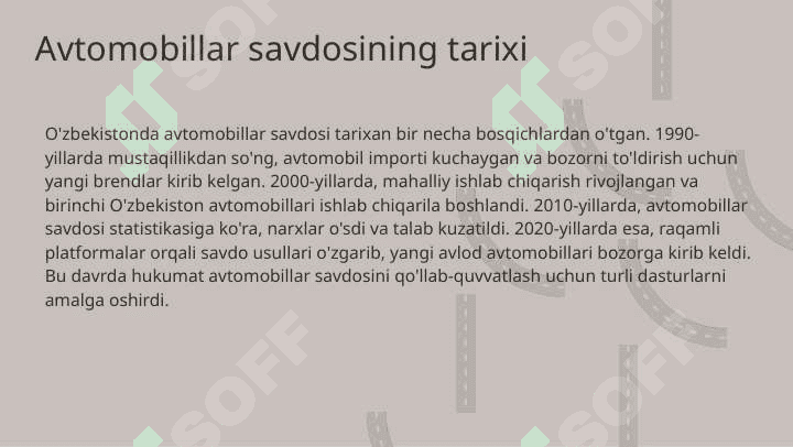 O'zbekistonda avtomobillar va ularning ehtiyot qismlari savdo aylanmasi tahlili 3