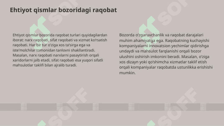 O'zbekistonda avtomobillar va ularning ehtiyot qismlari savdo aylanmasi tahlili 7