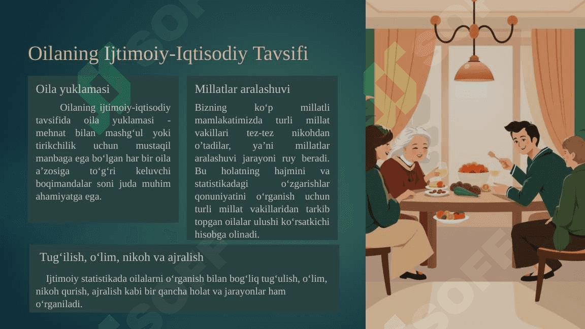 Jamiyat Tarkibi, Shaxs, Oila va Mexnat Jamoasi Statistikasi 4