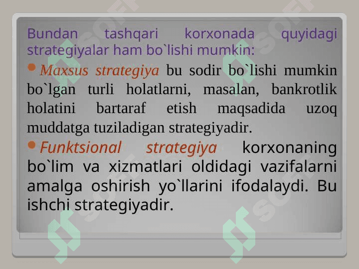 Menejmentda strategiya va rejalashtirish 8