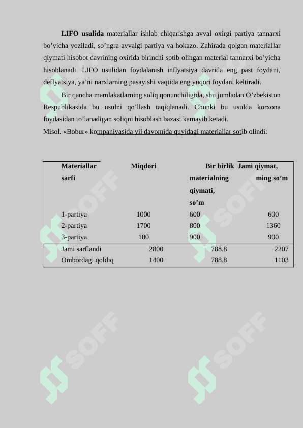 Tovar-moddiy zaxiralarni turkumlash va baholash. 7