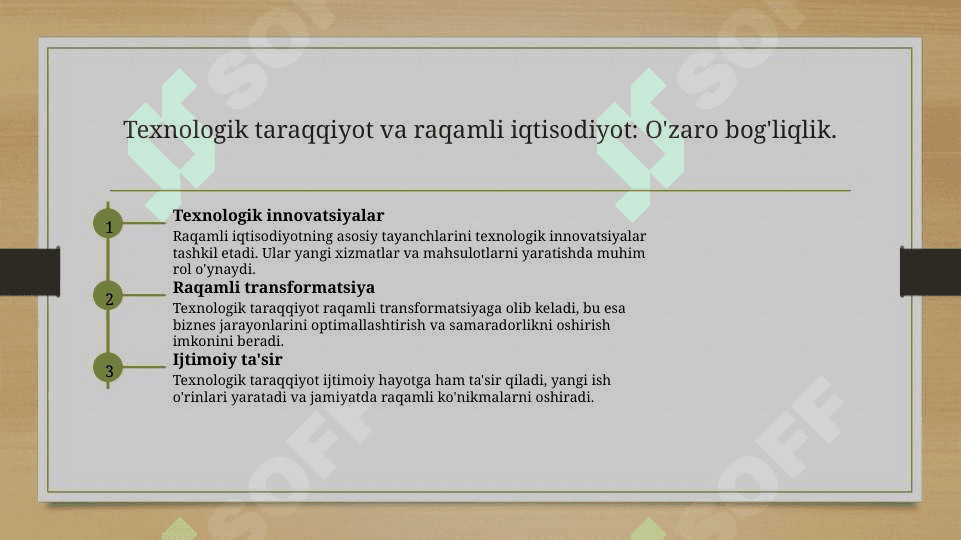 Raqamli iqtisodiyotning rivojlanish darajasini baholash mezonlari 6