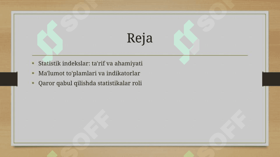 Statistik indekslar 2