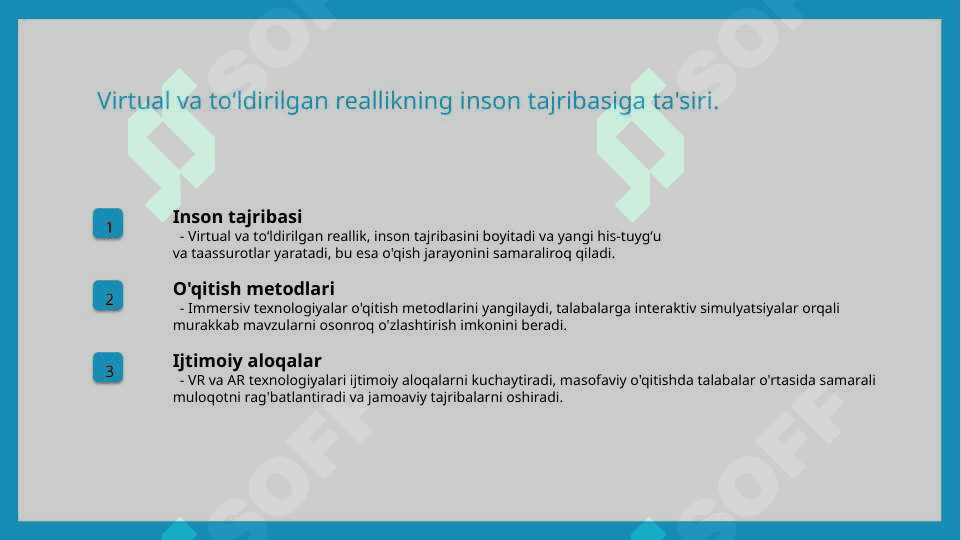 Virtual va toʻldirilgan reallik texnologiyalari 6