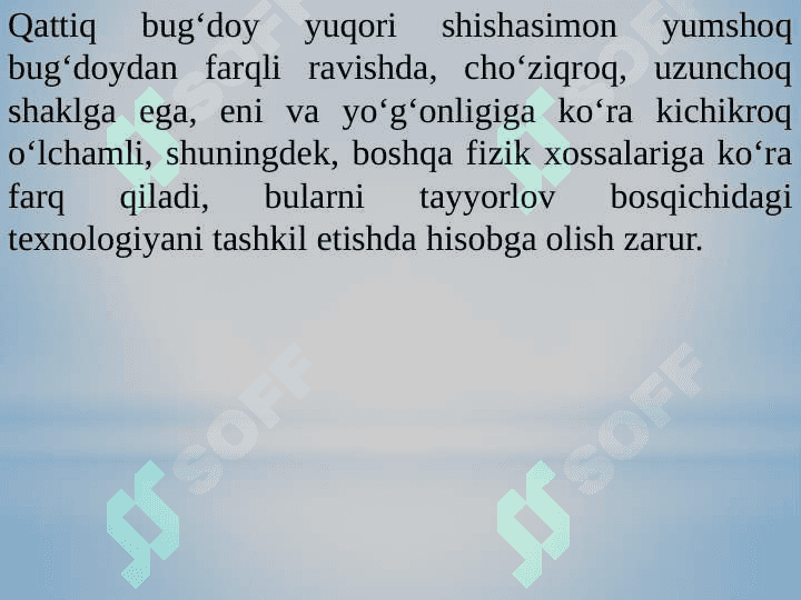 Bugʻdoy donidan navli yormalar olish texnologiyasi 5