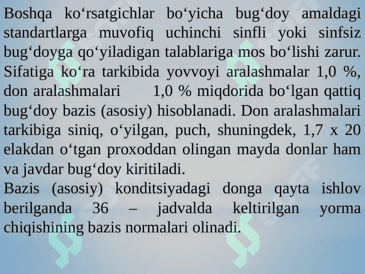 Bugʻdoy donidan navli yormalar olish texnologiyasi 8