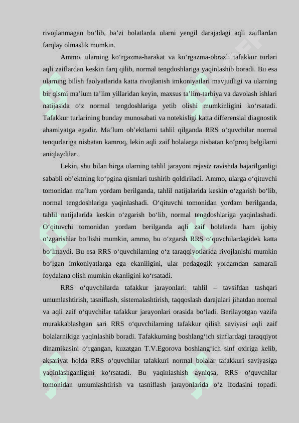 R.R.S. bolalarda bilish jarayonlarining xususiyatlari 2