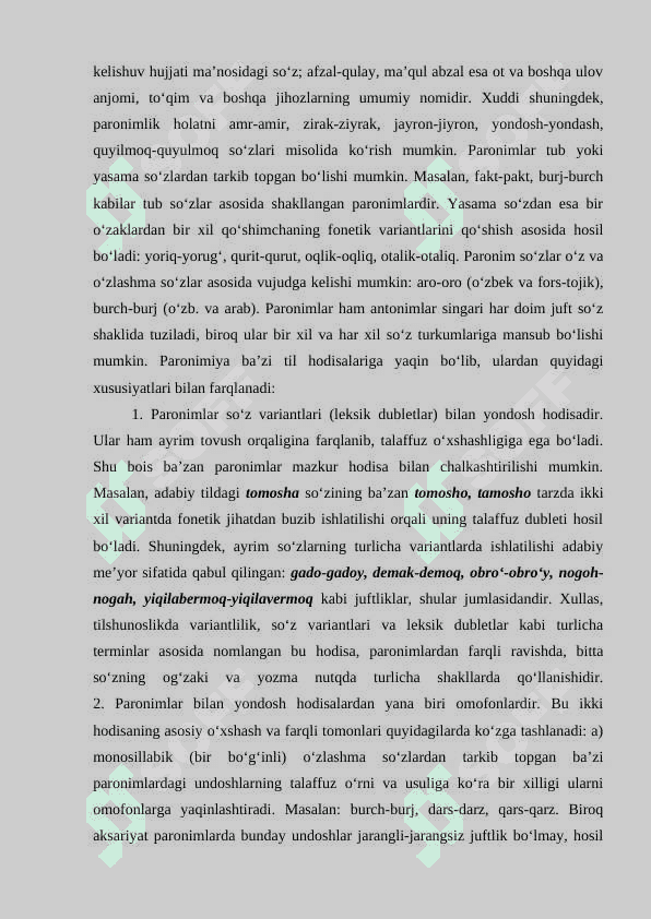 O’zbek imo ishora tilida lugʻat tarkibining shakil va mano munosabatlari 4