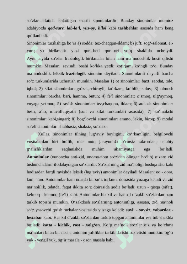 O’zbek imo ishora tilida lugʻat tarkibining shakil va mano munosabatlari 7