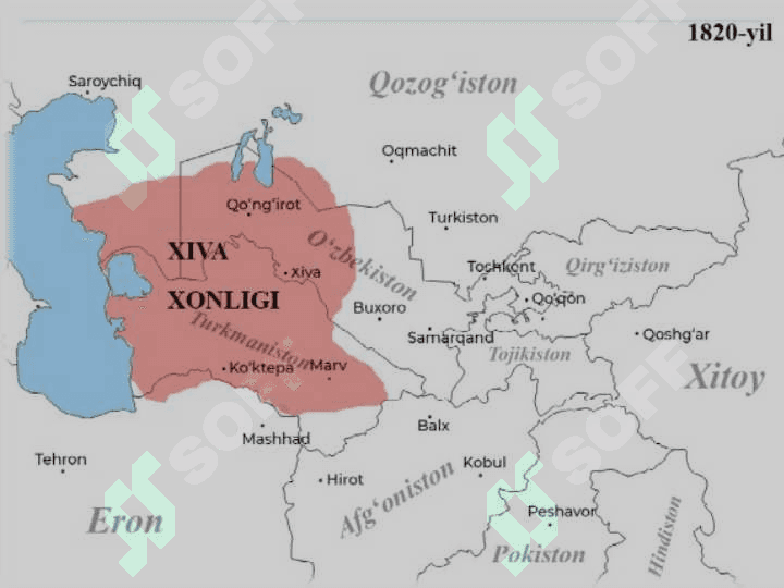 Xonliklarni tashkil topishi. Chor Rossiyasi xukmronligi davrida davlat va  sud-huquq  tizimi 5
