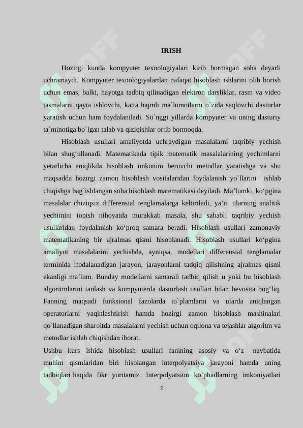 Interpolyatsion  kubik  splaynlar 2
