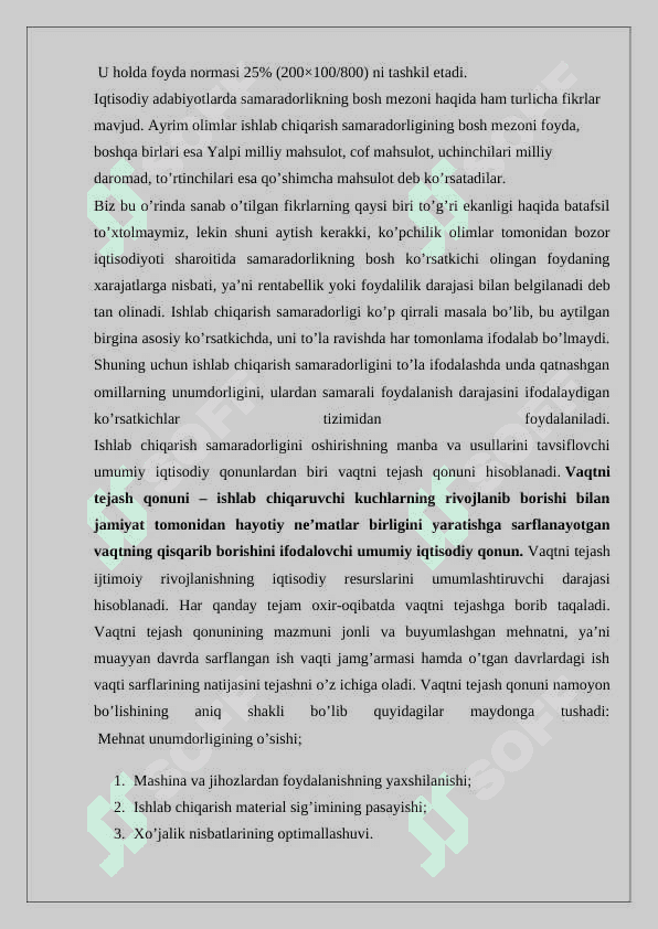 Ishlab chiqarish ko'lami samarasiva firmaning samarali xajmini aniqlash 5