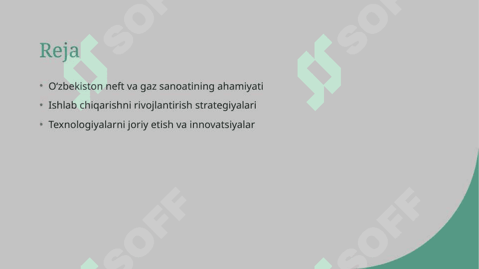 Oʻzbekiston neft va gaz sanoati korxonalarida ishlab chiqarishni rivojlantirish yoʻnalishlari 2