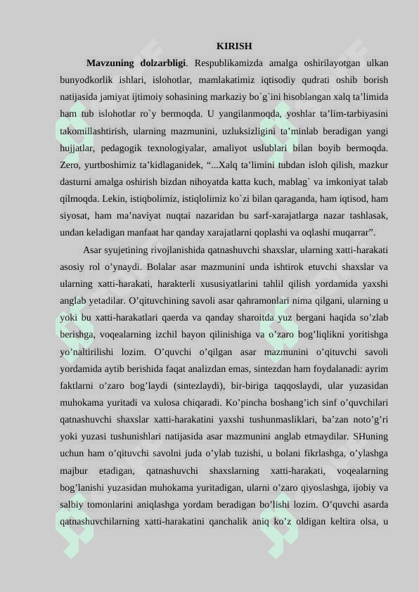 -sinf oʻqish darslarida qahramonlarga tavsif berishga oʻrgatish meodikasi 2