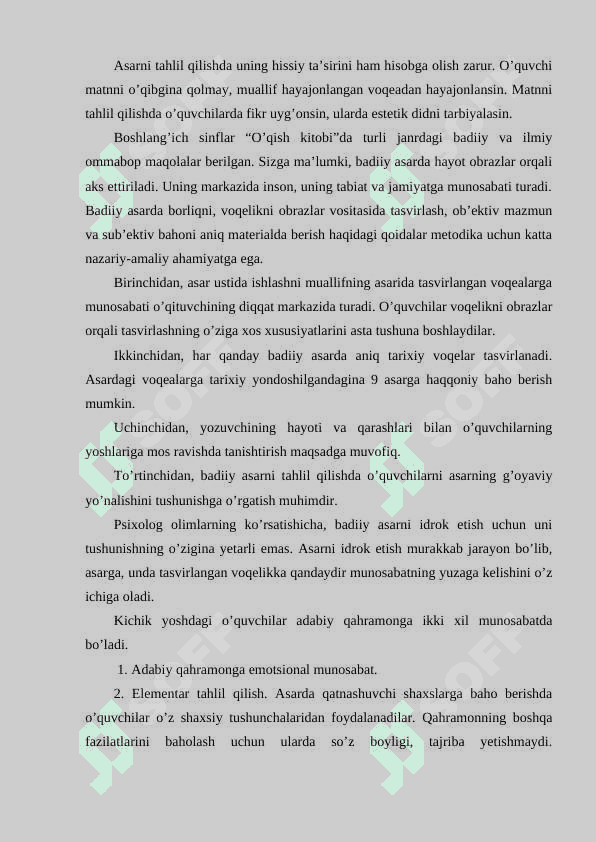 -sinf oʻqish darslarida qahramonlarga tavsif berishga oʻrgatish meodikasi 5