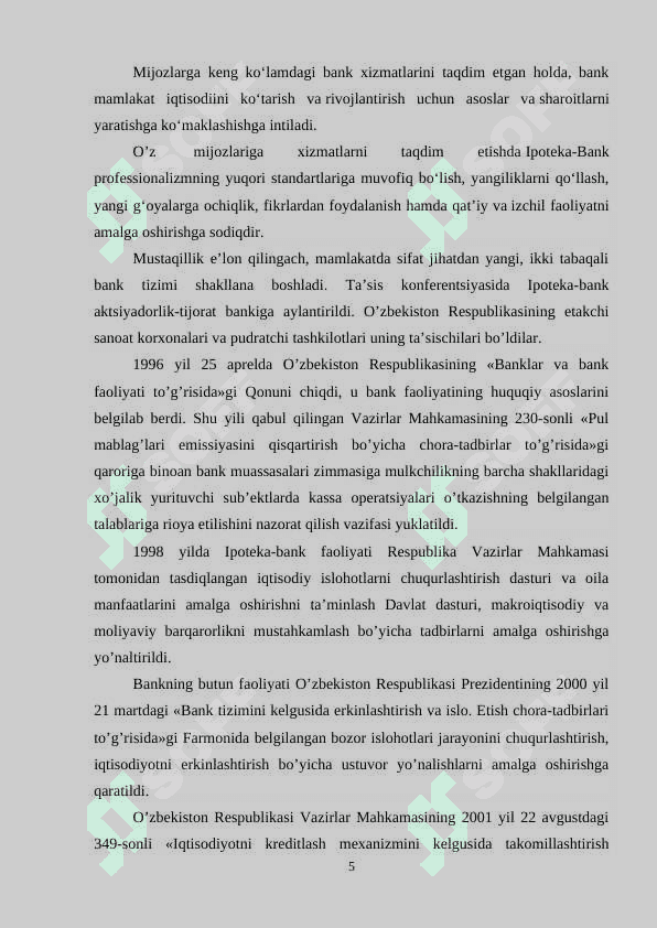 Ipoteka bank hisobot 5