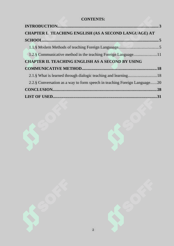 Technologies of teaching a foreign languages as a second 2