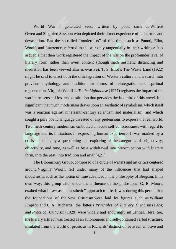 LITERARY THEORY AND CRITICISM 8