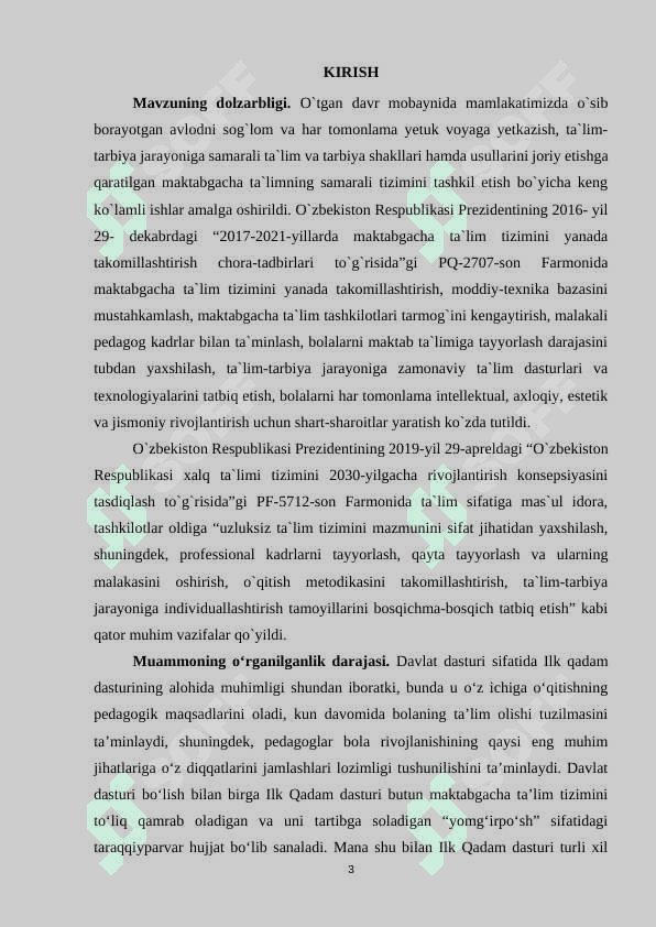 ILK QADAM" DAVLAT O'QUV DASTURI ASOSIDA FAOLIYAT MARKAZLARINI TASHKIL QILISH 3
