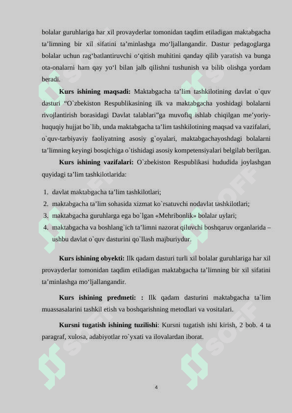 ILK QADAM" DAVLAT O'QUV DASTURI ASOSIDA FAOLIYAT MARKAZLARINI TASHKIL QILISH 4