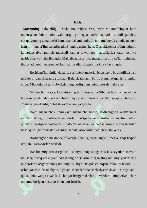 2-sinfda miqdorlarni oʻrgatish metodikasi. 3