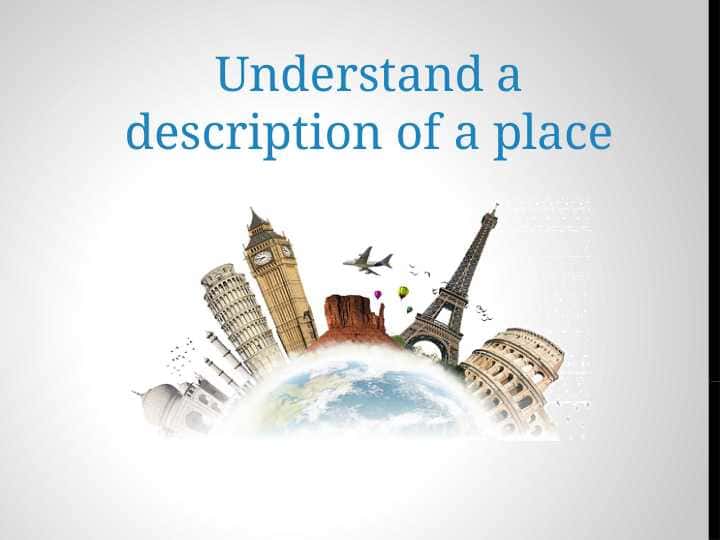 Understand a description of a place 1