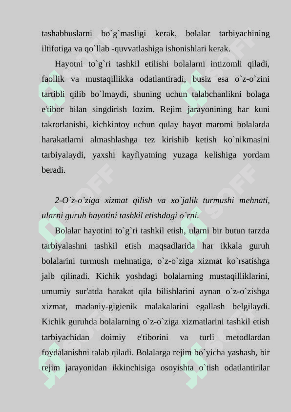 Tayyorlov guruxida kunning ikkinchi yarmida bolalar hayoti va faoliyatini tashkil etish 5