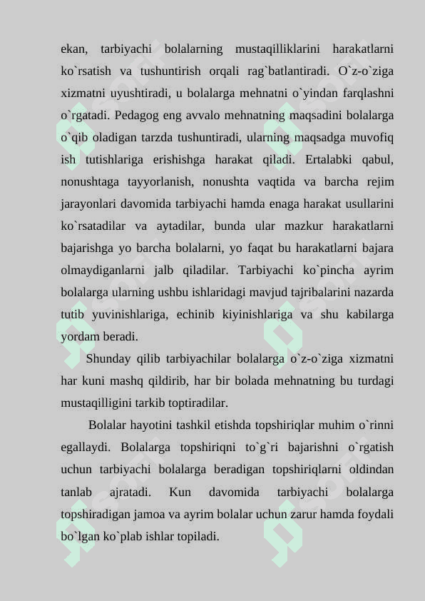 Tayyorlov guruxida kunning ikkinchi yarmida bolalar hayoti va faoliyatini tashkil etish 6