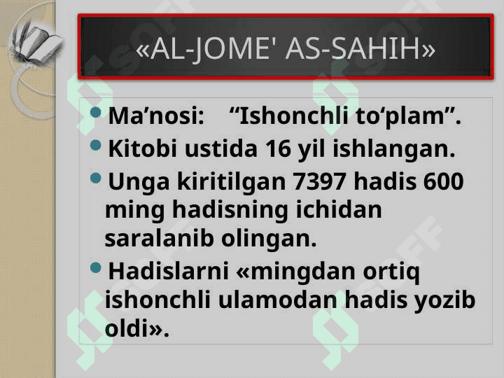 IMOM AL-BUXORIY 7
