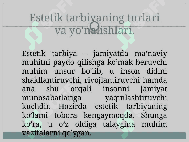 Jismoniy va estetik tarbiya oila tarbiyasi asoslari 7