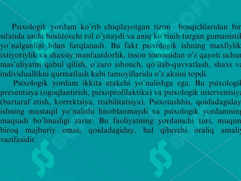 SHAXSNING OG’ISHGAN AXLOQIGA IJTIMOIY-PSIXOLOGIK TA’SIR 4