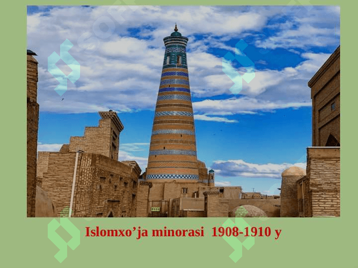 O`zbekiston tarixi. O`rta osiyoda madaniyat 8