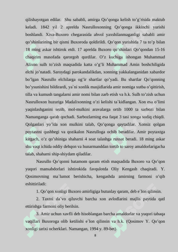 QO’QON XONLIGI VA SHARQIY TURKISTON MUNOSABATLARI 8