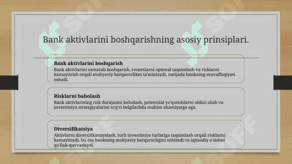 Banklarning aktiv operatsiyalari va hisobi 3