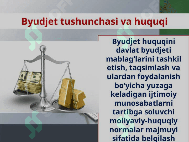 Byudjet chegarasi va o'zgarishi 2