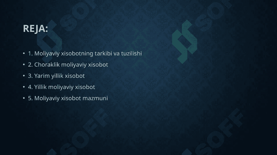 Chorak va yillik moliyaviy xisobotChorak va yillik moliyaviy xisobot 2
