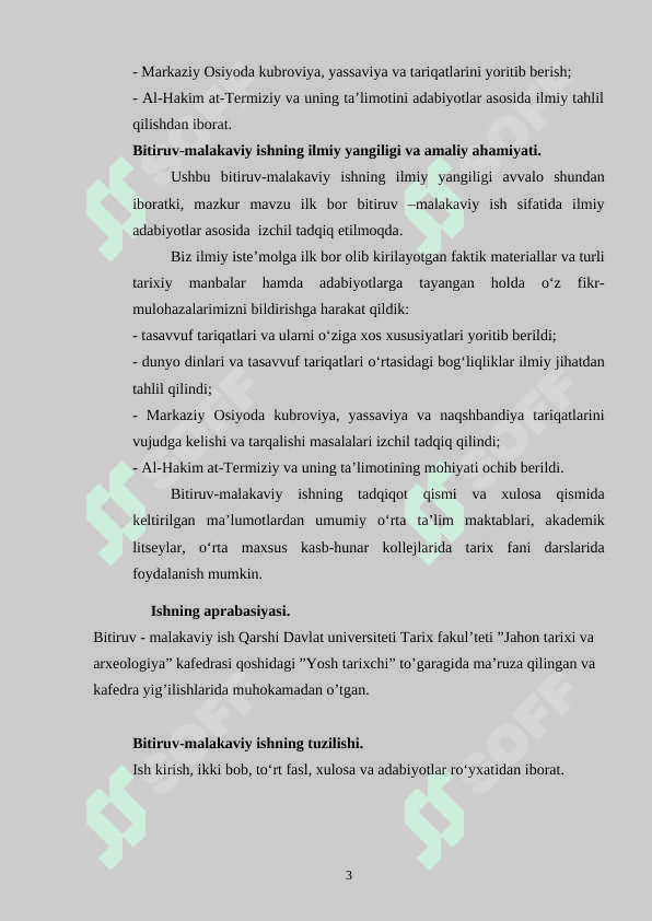 Markaziy Osiyoda tasavvuf ta'limotining vujudga kelish tarixidan 3