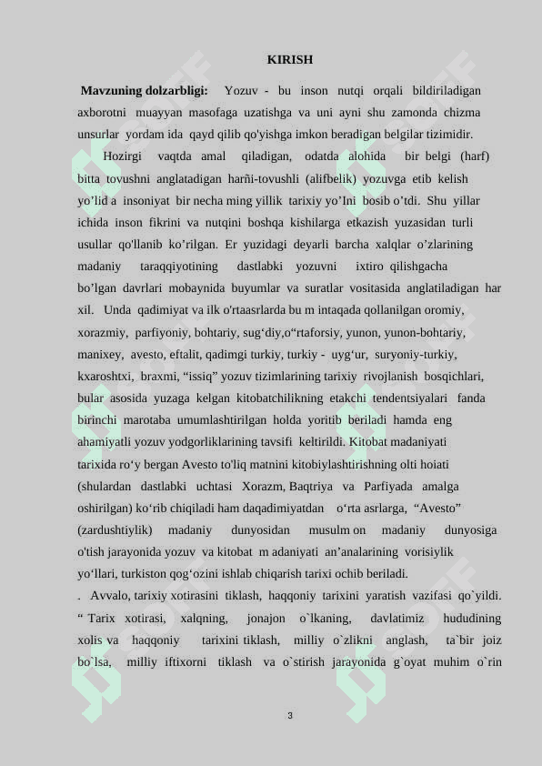 Yozuvning paydo bo‘lishi va jaxon xalqlarida yozuv madaniyatining vujudga 3