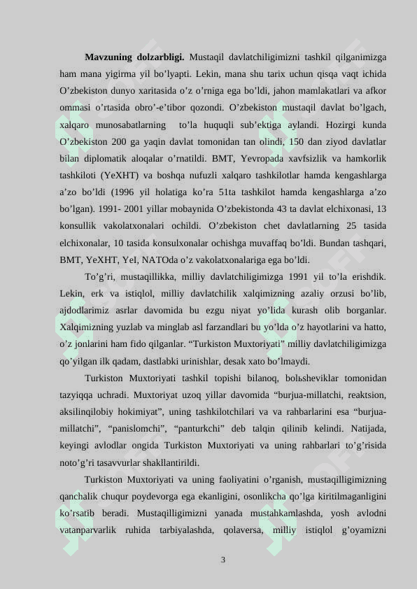 ARXIV HUJJATLARIDA TURKISTON MUXTORIYATI TARIXINING YORITILISHI 3