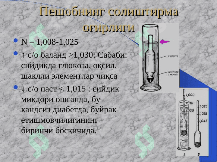 Peshob taxlili | Siydik tahlili 7
