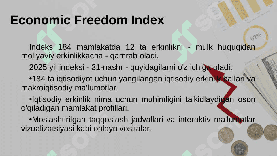 Investitsion jozibadorlikni baholashda xalqaro iqtisodiy erkinlik indeksi (Economic Freedom Index) 5