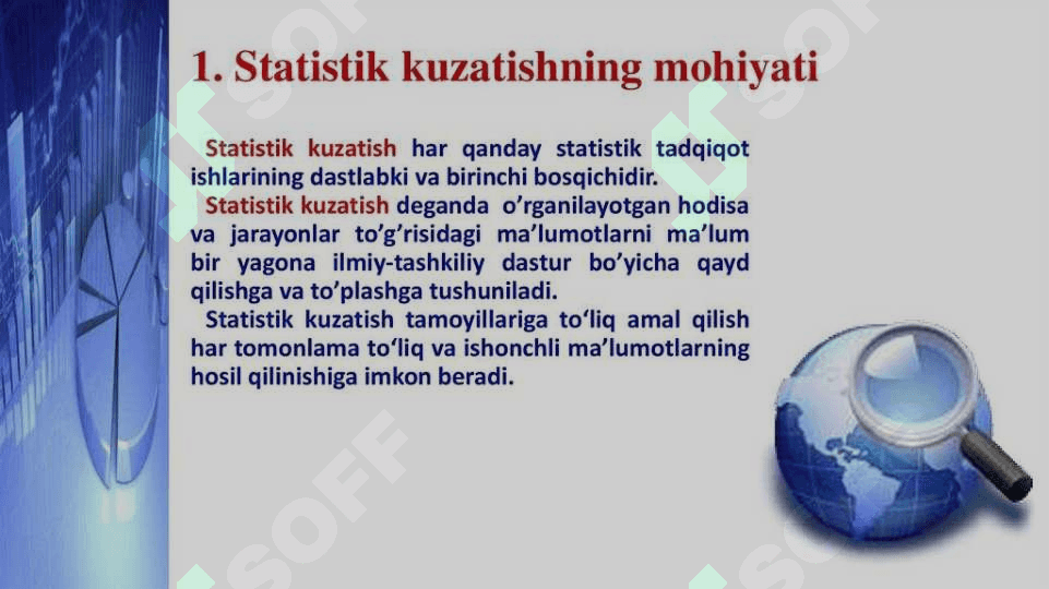 Statistik tadqiqotlarda statistik       kuzatishni tashkil etish 3