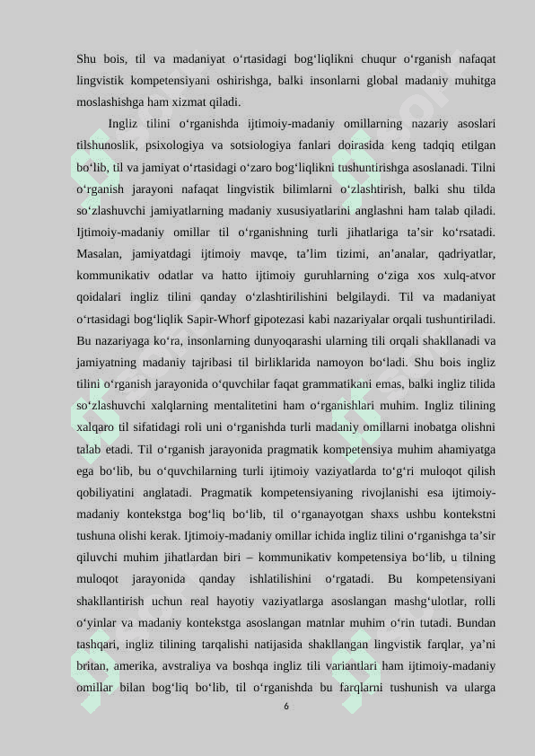 TILNI O'RGANISHDA IJTIMOIY-MADANIY OMILLAR VA ULARNING AHAMIYATI. 5