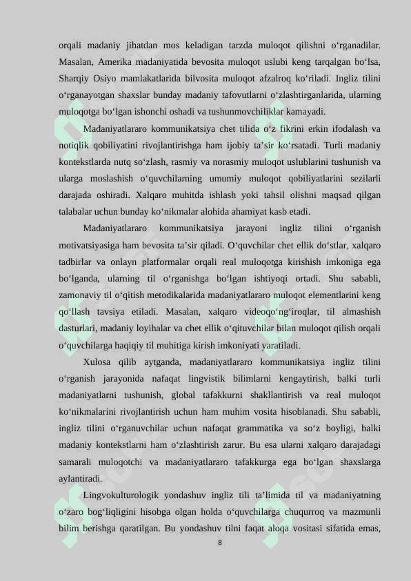 TILNI O'RGANISHDA IJTIMOIY-MADANIY OMILLAR VA ULARNING AHAMIYATI. 7