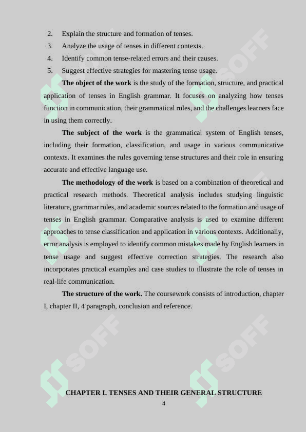 THE DIFFERENT WAYS IN WHICH TENSES ARE FORMED AND USED IN ENGLISH GRAMMAR 3