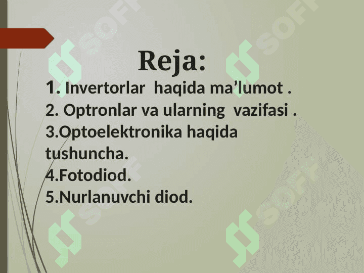 Komplementar invertorlar. Optronlar. Optoelektron IMS lar 2