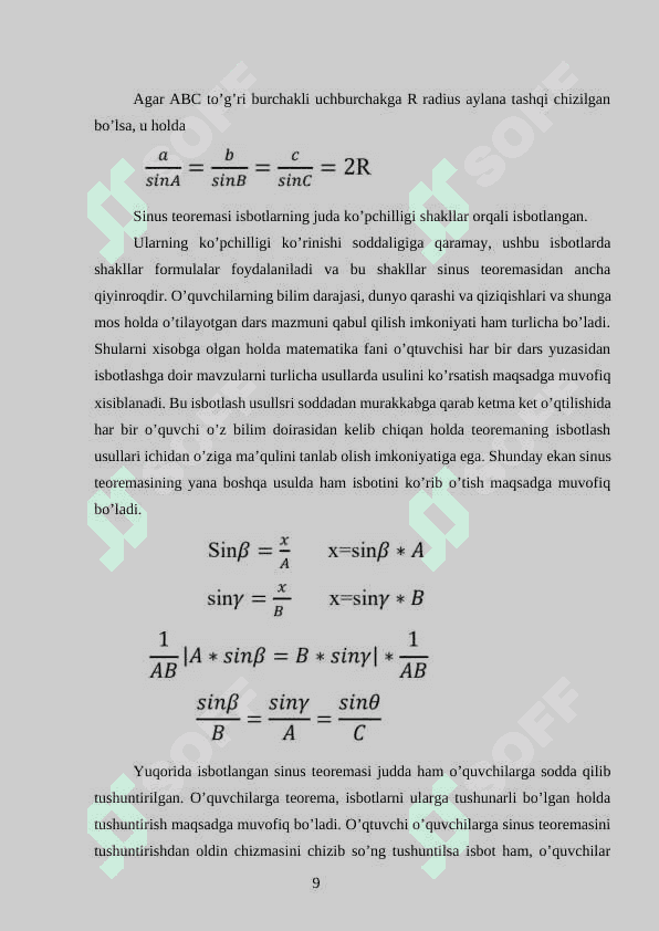 TRIGONOMETRIK FUNKSIYALAR VA ULARNING XOSSALARI 8