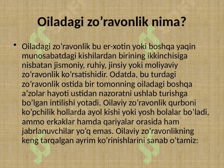 Oilada zo’ravonlik va uning oldini olish 3